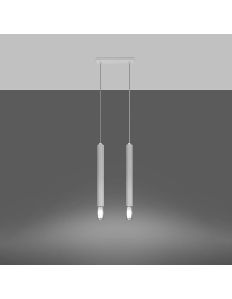 Pendant lamps - Sollux WEZYR 2 pendant lamp white SL.0958 - product kolory-swiatla.pl 3