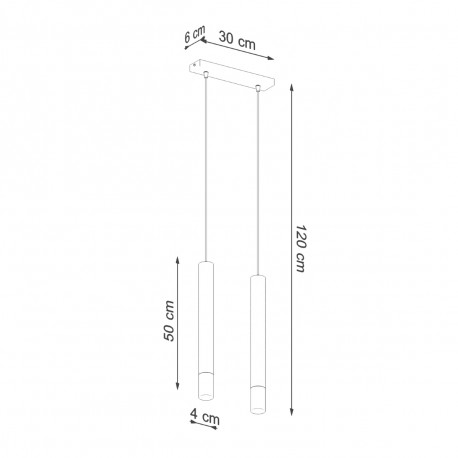 Sollux Lampa wisząca WEZYR 2 biała SL.0958