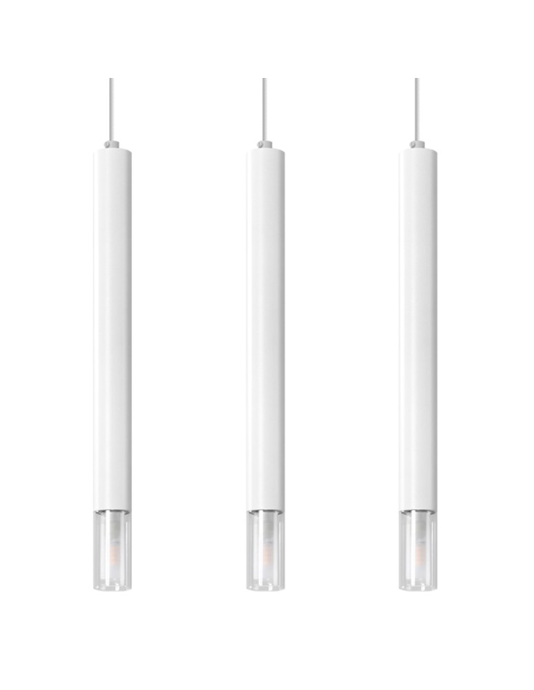 Pendant lamps - Sollux WEZYR 3 pendant lamp white SL.0959 - product kolory-swiatla.pl 1