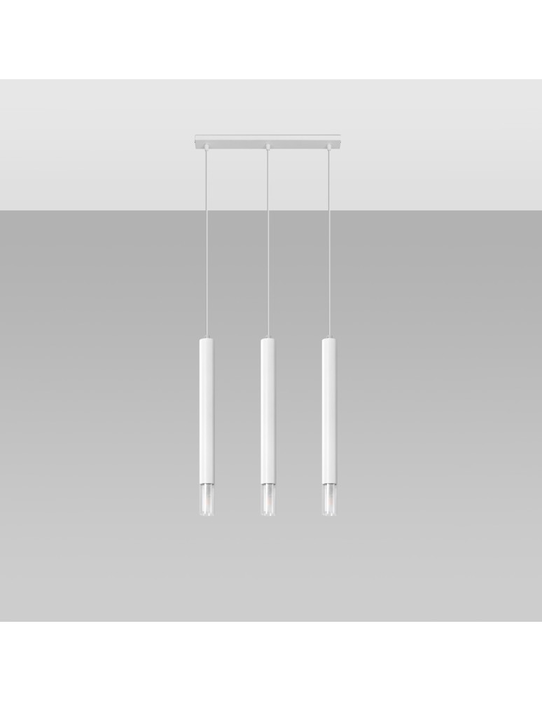 Pendant lamps - Sollux WEZYR 3 pendant lamp white SL.0959 - product kolory-swiatla.pl 2