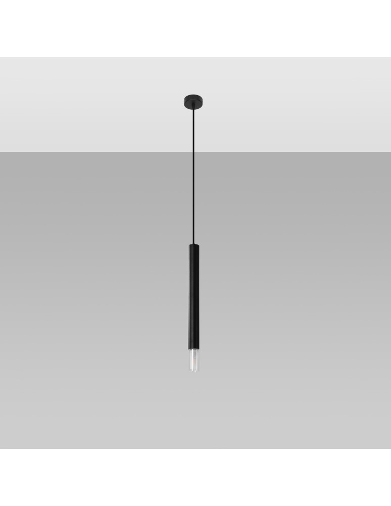 Sollux WEZYR 1 pendant lamp black SL.0960
