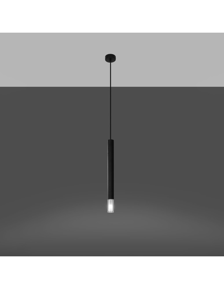 Sollux WEZYR 1 pendant lamp black SL.0960