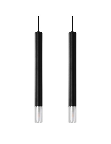 Sollux WEZYR 2 pendant lamp black SL.0961