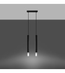 Pendant lamps - Sollux WEZYR 2 pendant lamp black SL.0961 - product 3