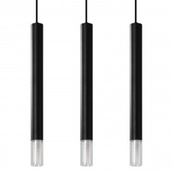 Sollux Lampa wisząca WEZYR 3 czarna SL.0962
