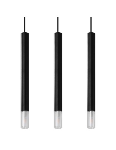 Sollux WEZYR 3 pendant lamp black SL.0962