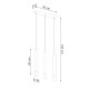 Sollux Lampa wisząca WEZYR 3 czarna SL.0962