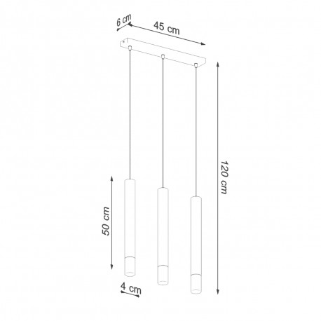 Sollux Lampa wisząca WEZYR 3 czarna SL.0962