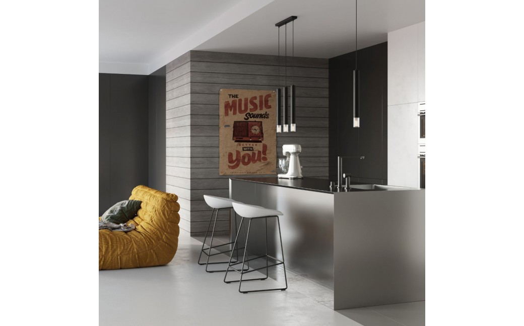 Sollux Lampa wisząca WEZYR 3 czarna SL.0962