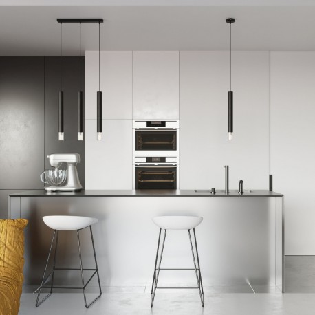 Sollux Lampa wisząca WEZYR 3 czarna SL.0962