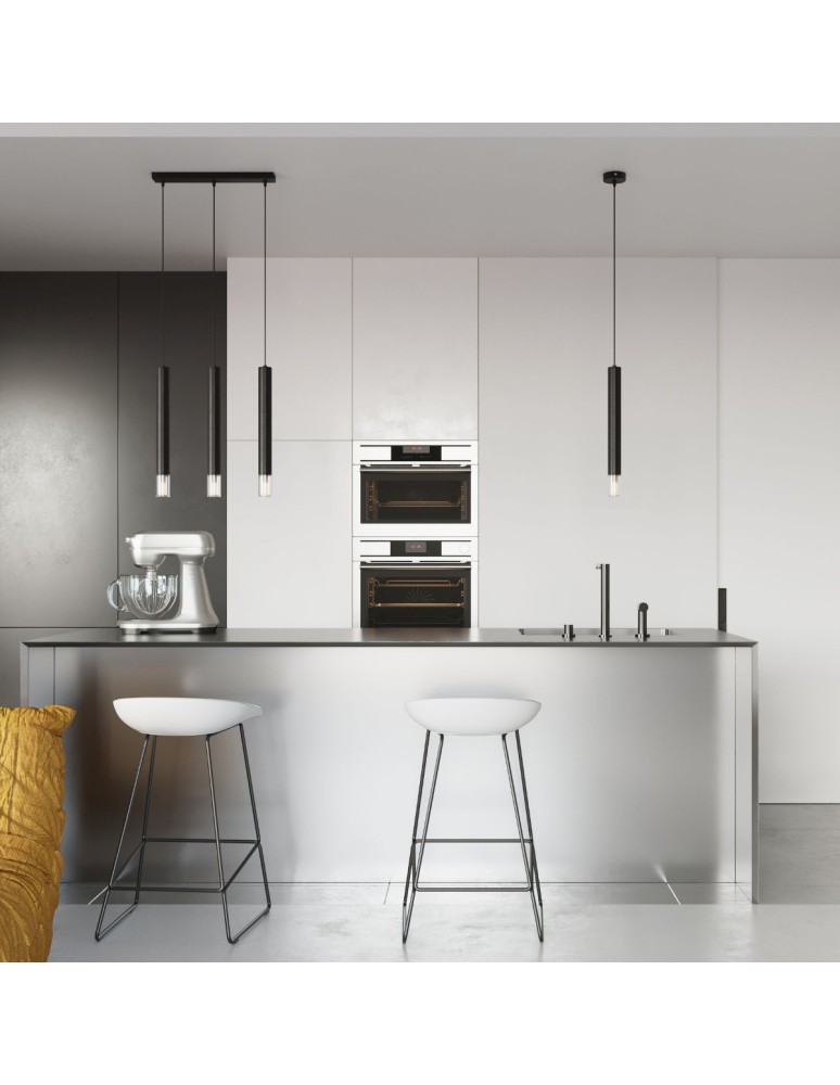 Pendant lamps - Sollux WEZYR 3 pendant lamp black SL.0962 - product kolory-swiatla.pl 7