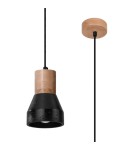 Sollux Lampa wisząca QUBIC czarna SL.0963