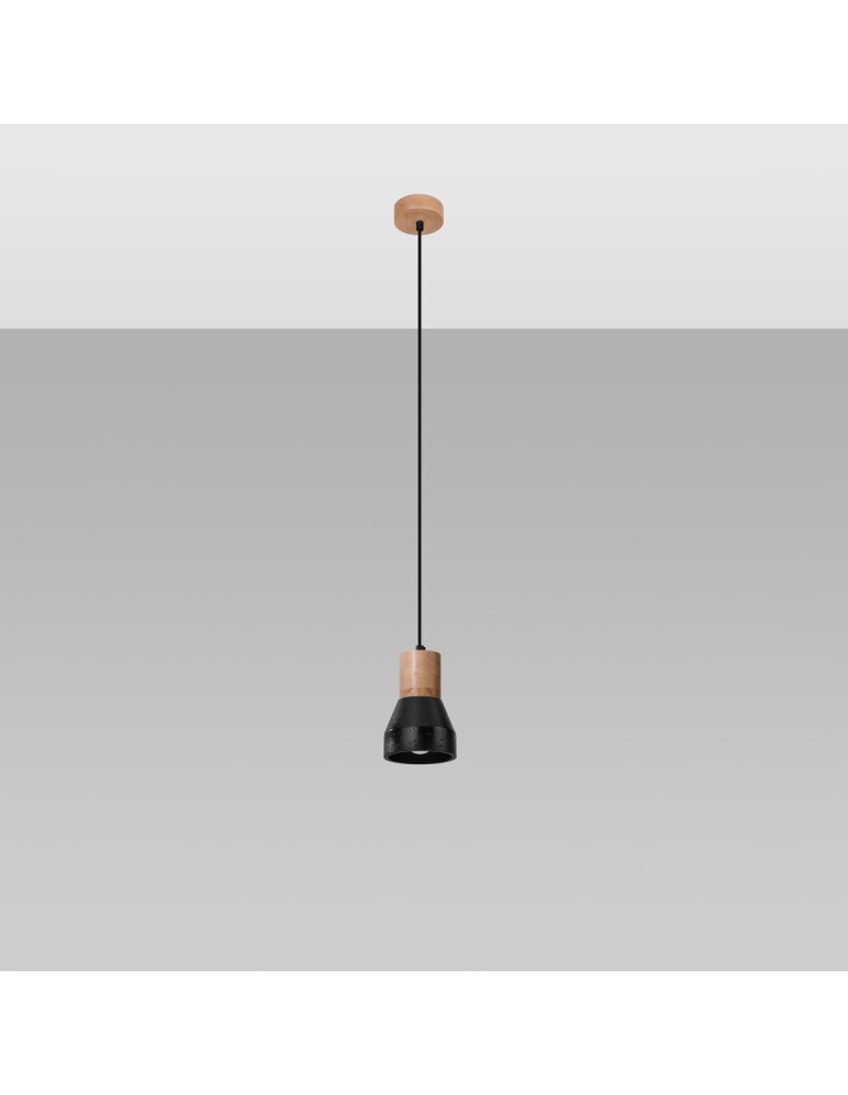 Pendant lamps - Sollux QUBIC pendant lamp black SL.0963 - product kolory-swiatla.pl 2