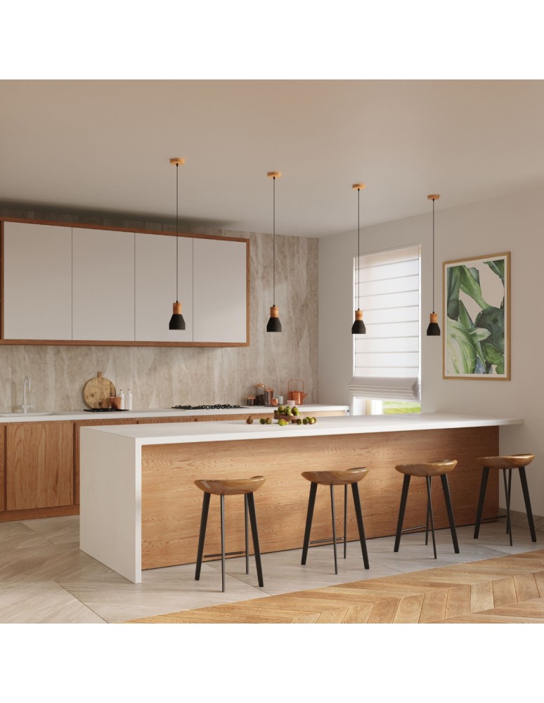 Pendant lamps - Sollux QUBIC pendant lamp black SL.0963 - product kolory-swiatla.pl 6