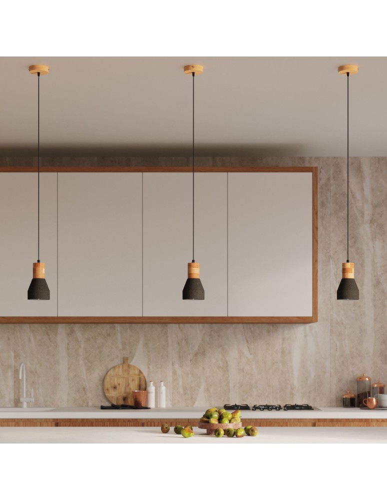 Pendant lamps - Sollux QUBIC pendant lamp black SL.0963 - product kolory-swiatla.pl 8