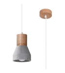 Pendant lamps - Sollux QUBIC pendant lamp grey SL.0964 - product 1