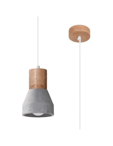 Sollux QUBIC pendant lamp grey SL.0964