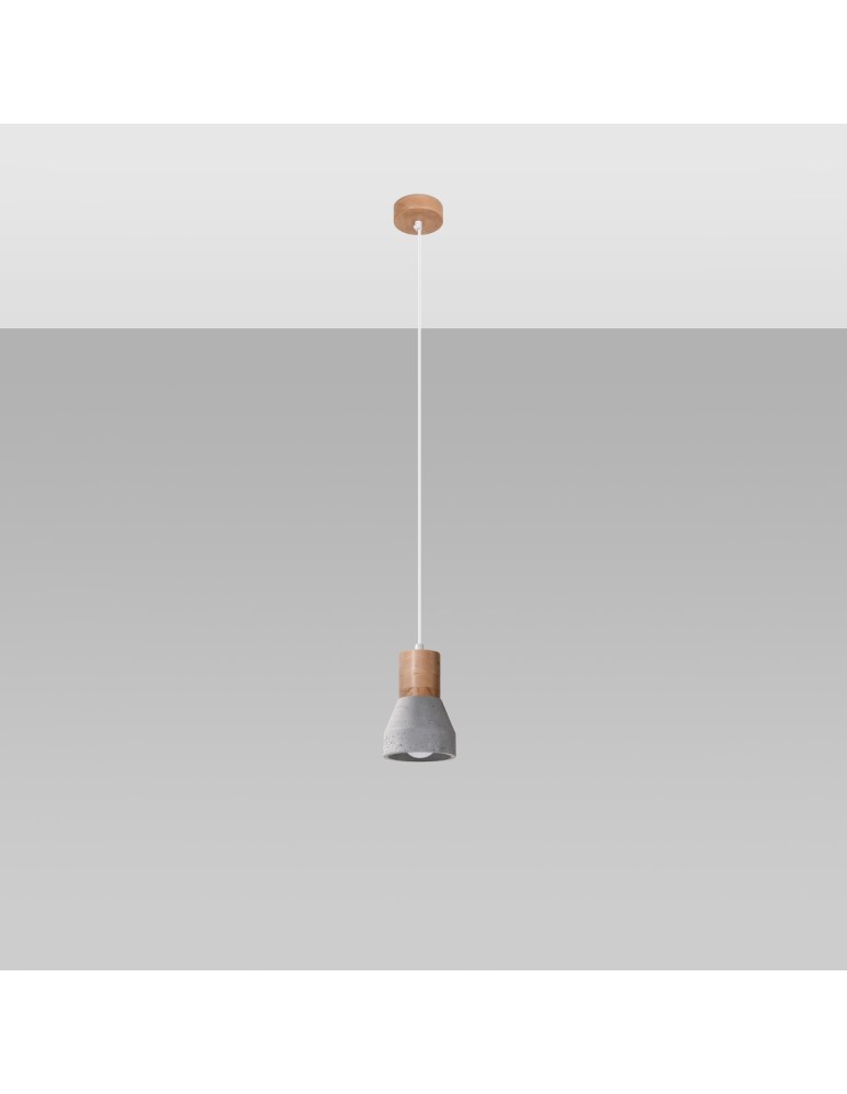 Pendant lamps - Sollux QUBIC pendant lamp grey SL.0964 - product kolory-swiatla.pl 2