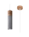 Sollux Lampa wisząca ZANE 1 szara SL.0965