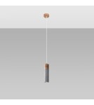 Sollux Lampa wisząca ZANE 1 szara SL.0965