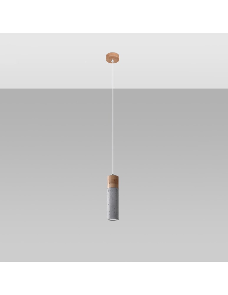 Pendant lamps - Sollux ZANE 1 pendant lamp grey SL.0965 - product kolory-swiatla.pl 2