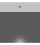 Sollux Lampa wisząca ZANE 1 szara SL.0965