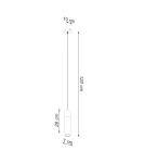 Pendant lamps - Sollux ZANE 1 pendant lamp grey SL.0965 - product 4