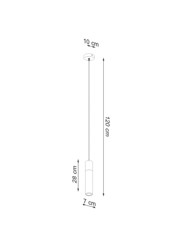 Pendant lamps - Sollux ZANE 1 pendant lamp grey SL.0965 - product kolory-swiatla.pl 4
