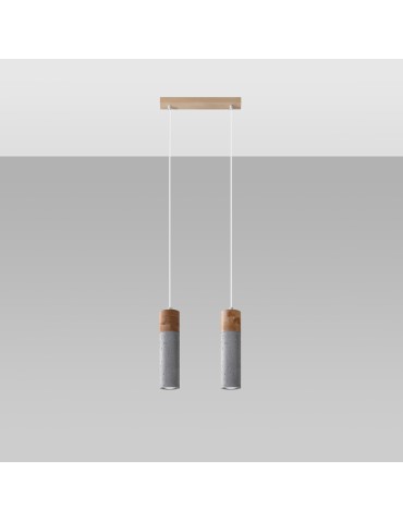 Sollux ZANE 2 pendant lamp grey SL.0966 - product 2