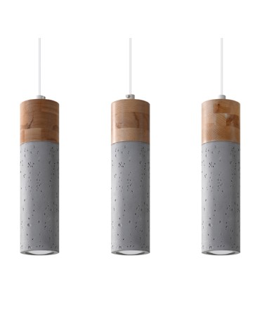 Sollux ZANE 3 grey pendant lamp SL.0967