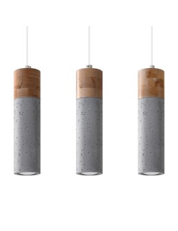 Sollux Lampa wisząca ZANE 3 szara SL.0967