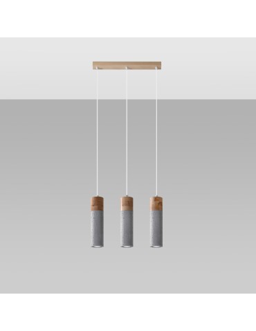 Sollux Lampa wisząca ZANE 3 szara SL.0967 - produkt 2