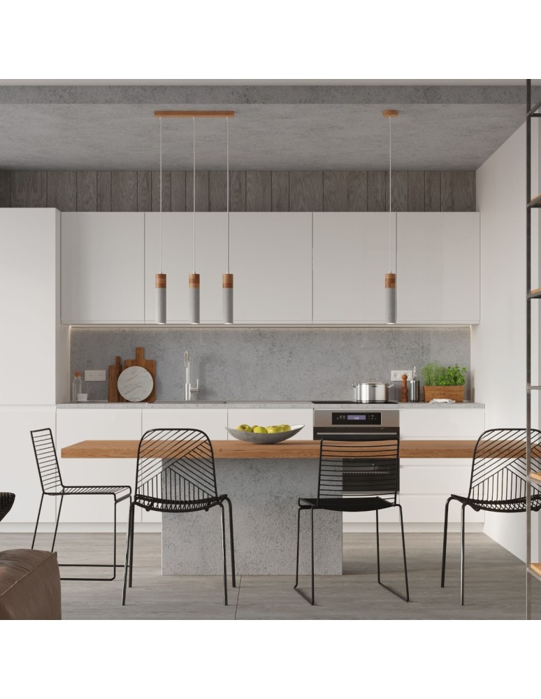 Pendant lamps - Sollux ZANE 3 grey pendant lamp SL.0967 - product kolory-swiatla.pl 6