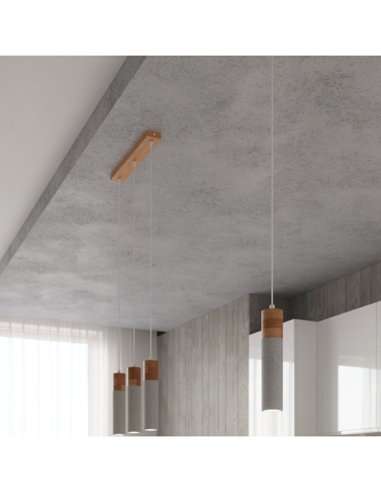 Pendant lamps - Sollux ZANE 3 grey pendant lamp SL.0967 - product kolory-swiatla.pl 8