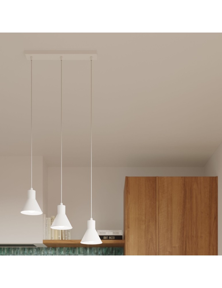 Sollux Lampa wisząca TALEJA 1 biała [E27] SL.0983