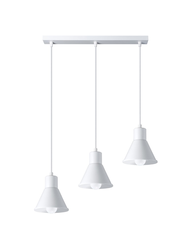 Pendant lamps - Sollux TALEJA 3 pendant lamp white [E27] SL.0984 - product kolory-swiatla.pl 1