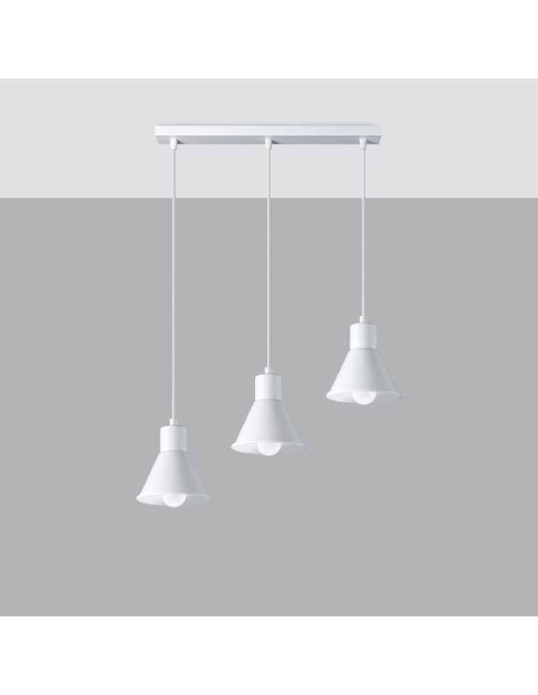 Pendant lamps - Sollux TALEJA 3 pendant lamp white [E27] SL.0984 - product kolory-swiatla.pl 2