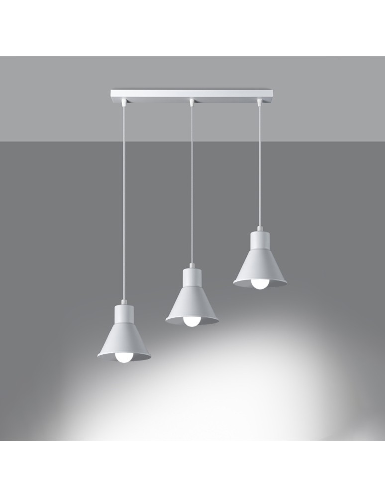 Pendant lamps - Sollux TALEJA 3 pendant lamp white [E27] SL.0984 - product kolory-swiatla.pl 3