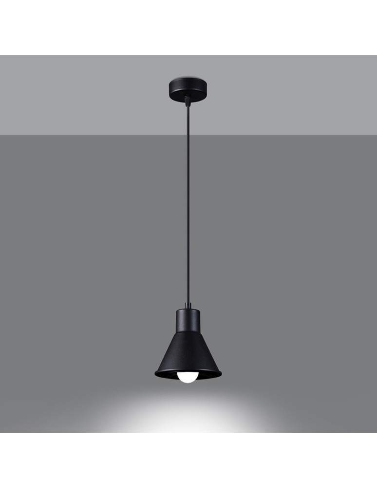 Pendant lamps - Sollux TALEJA 1 pendant lamp black [E27] SL.0985 - product kolory-swiatla.pl 3