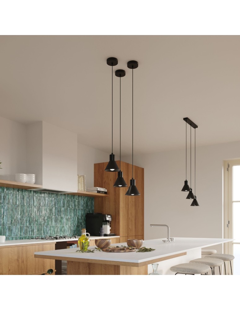 Pendant lamps - Sollux TALEJA 1 pendant lamp black [E27] SL.0985 - product kolory-swiatla.pl 7