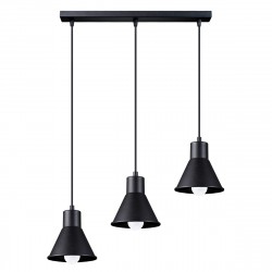 Sollux Lampa wisząca TALEJA 3 czarna [E27] SL.0986