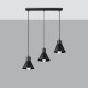 Sollux Lampa wisząca TALEJA 3 czarna [E27] SL.0986