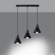 Sollux Lampa wisząca TALEJA 3 czarna [E27] SL.0986