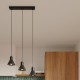 Sollux Lampa wisząca TALEJA 3 czarna [E27] SL.0986