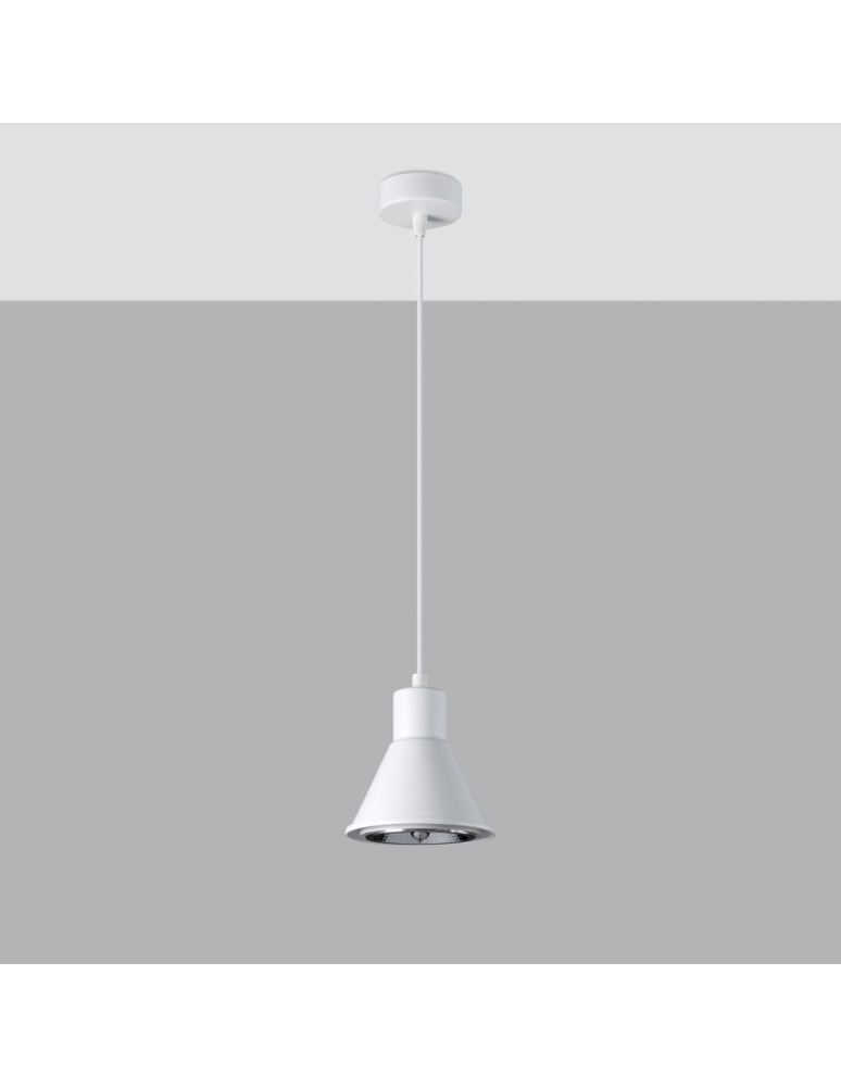 Pendant lamps - Sollux TAZILA 1 pendant lamp white [ES111] SL.0987 - product kolory-swiatla.pl 2
