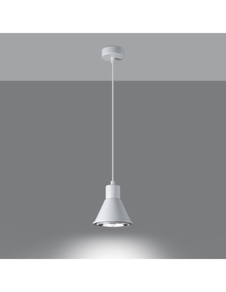 Pendant lamps - Sollux TAZILA 1 pendant lamp white [ES111] SL.0987 - product kolory-swiatla.pl 3