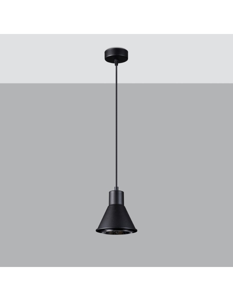 Pendant lamps - Sollux TAZILA 1 pendant lamp black [ES111] SL.0989 - product kolory-swiatla.pl 2