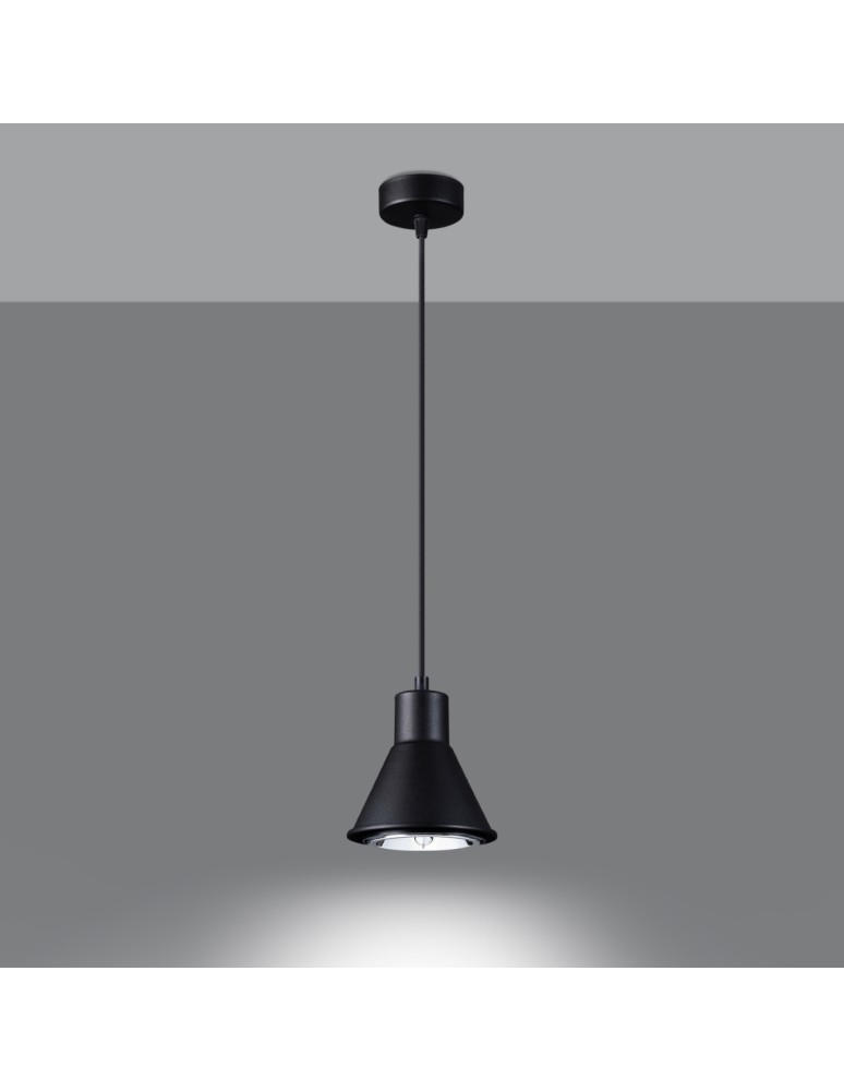 Pendant lamps - Sollux TAZILA 1 pendant lamp black [ES111] SL.0989 - product kolory-swiatla.pl 3