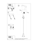 Pendant lamps - Sollux TAZILA 1 pendant lamp black [ES111] SL.0989 - product 5