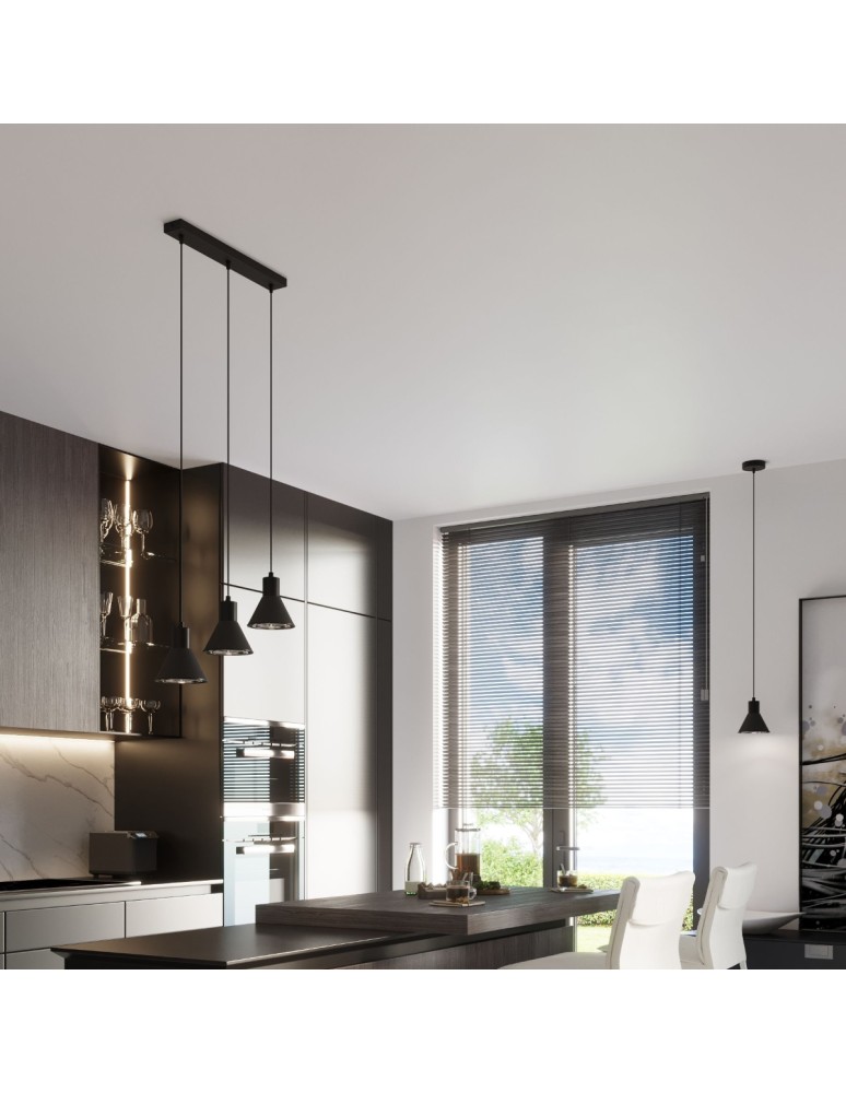 Sollux Lampa wisząca TAZILA 1 czarna [ES111] SL.0989